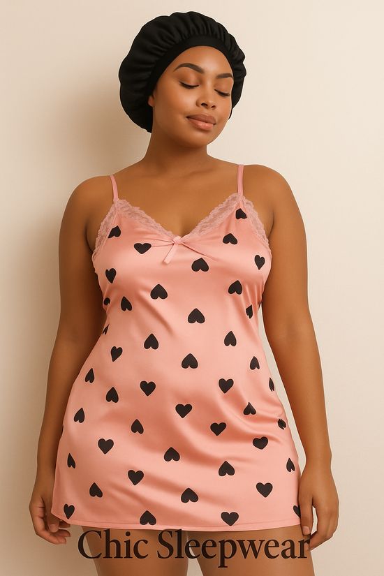 Heart Split Hem Night Dress