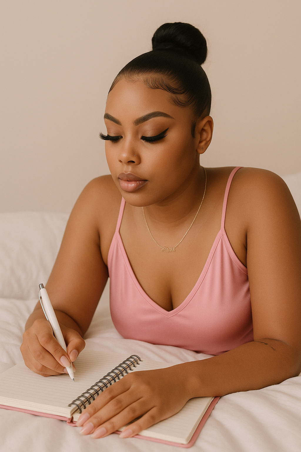 Cross Back Satin Night Dress