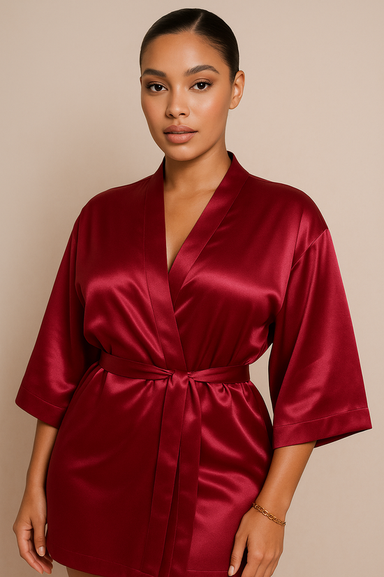 Red Satin Robe