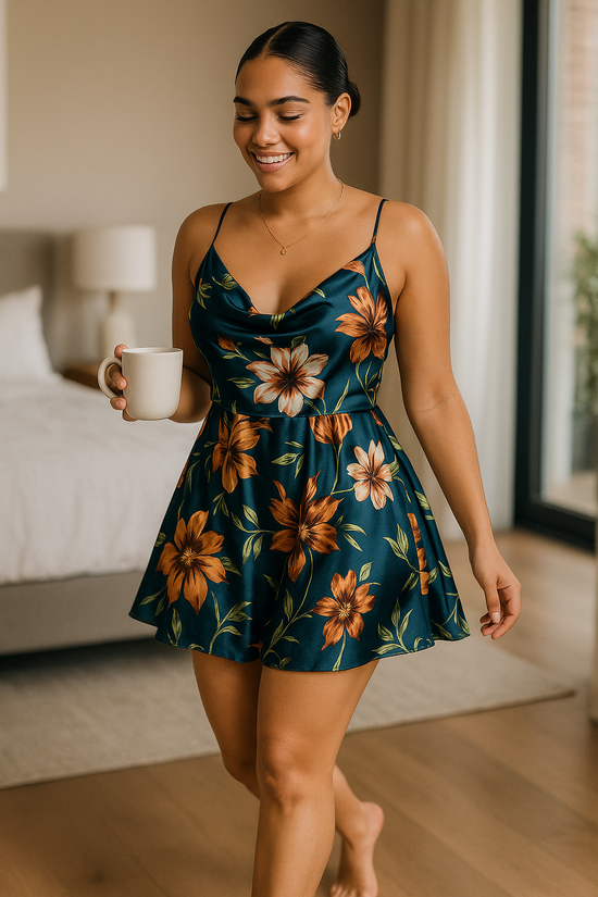 Floral Print Night Dress