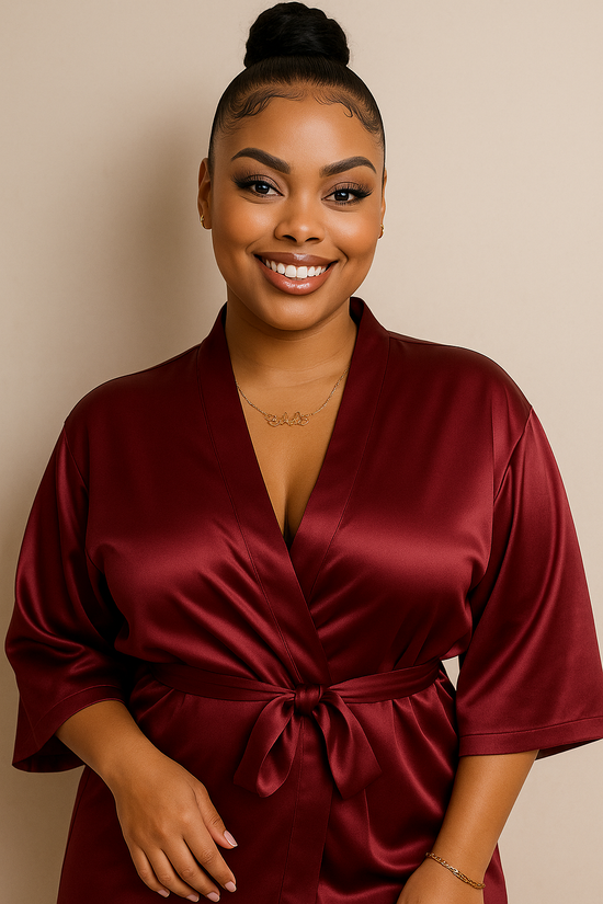 Red Satin Robe